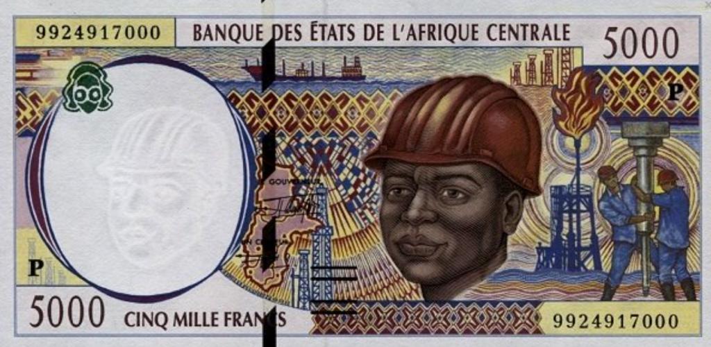 Чад 5000 франков 1999 год ПРЕСС/UNC