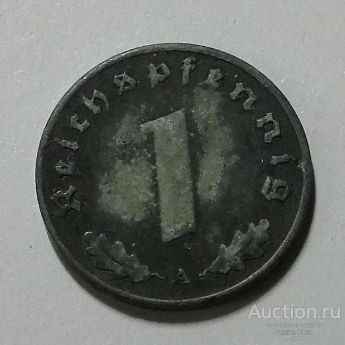 ГЕРМАНИЯ. III рейх 1 пфеннинг 1940 года А. цинк   (025233)