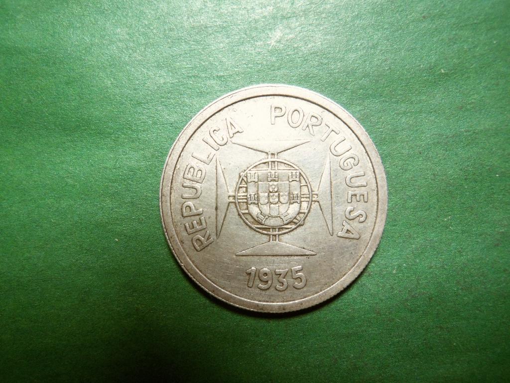 1 рупия 1935 г. Португальская Индия,серебро.