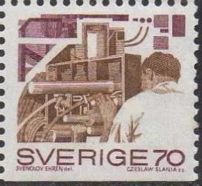Швеция 1970 г. Шведская промышленность. Машиностроение, технологии, инженерия Mi SE 688 чист. ЧБН