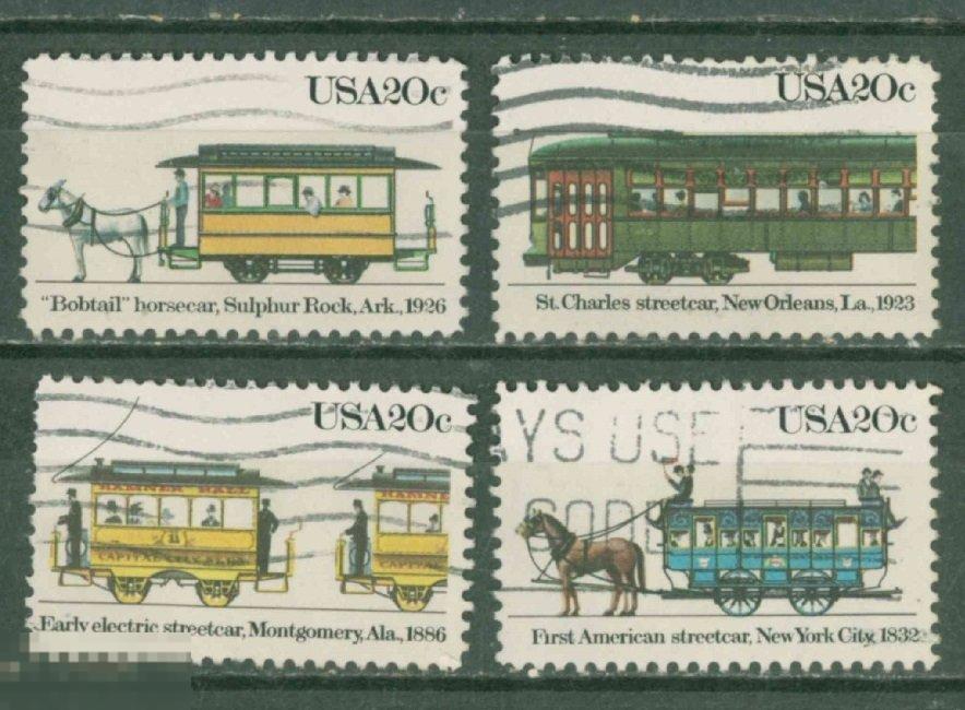 США 1983  Mi# 1658 - 1661  Городской транспорт  w