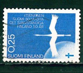 Финляндия 1967 Mi# 634  50 лет независимости de