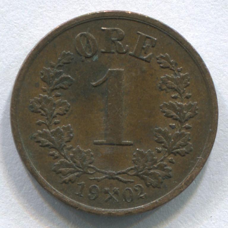 НОРВЕГИЯ 1 ЭРЕ 1902 AUNC