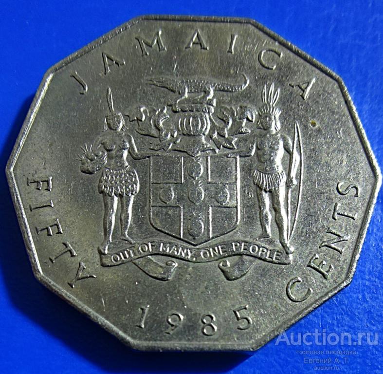 Ямайка. 1985. 50 центов.  Opt-01-08.