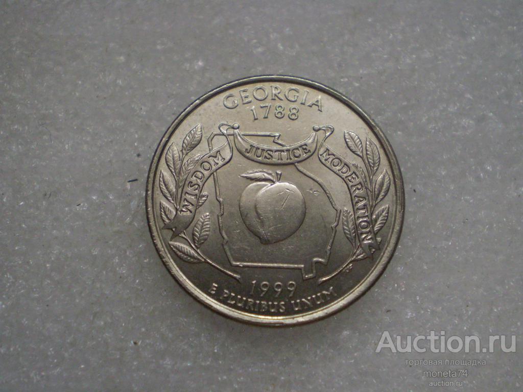 США 25 центов 1999 год Джорджия. Р.