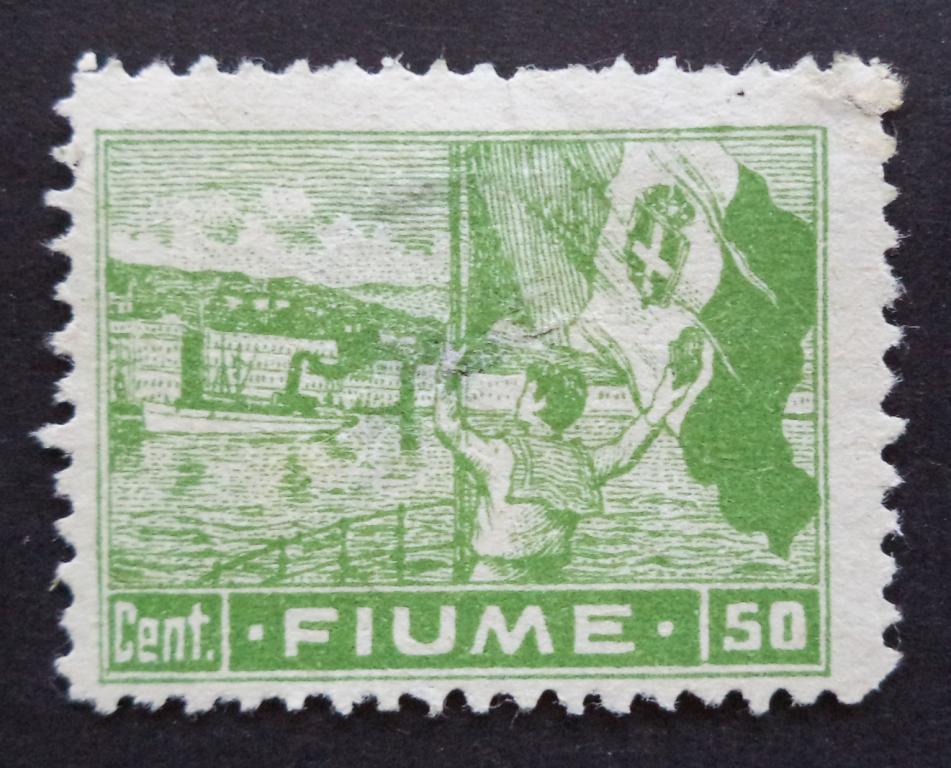 Фиуме 1919 г.    50 с.  ЧБК    к.2