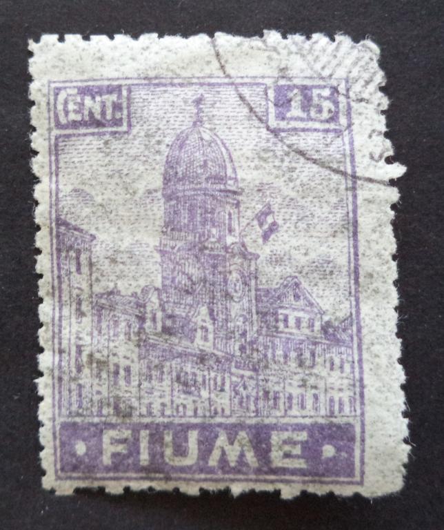 Фиуме 1919 г.    15 с.  гаш.    к.2