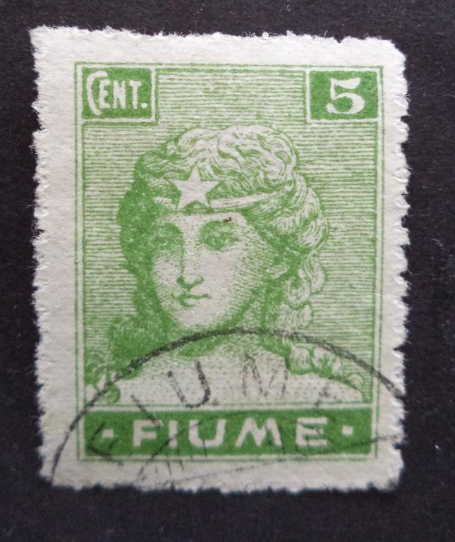 Фиуме 1919 г.    5 с.  гаш.    к.2
