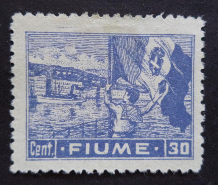 Фиуме 1919 г.    30 с.  ЧБК    к.2