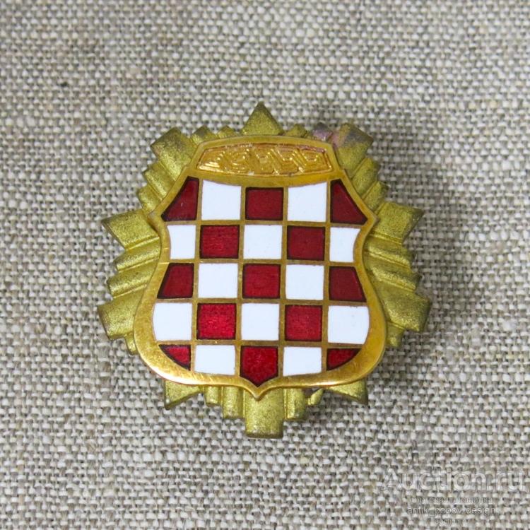 Знак/эмблема для головных уборов полицейских (Хорватия)