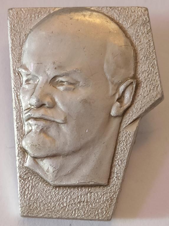 Значок СССР В. И. Ленин Ульянов, Барельеф, Лениниана