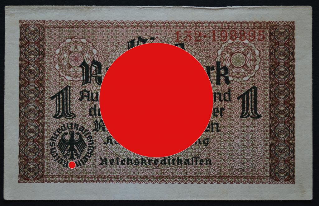 Германия 1 рейхсмарка 1939-1945 год.