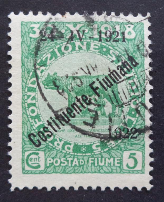 Фиуме 1922 г.    5с.   гаш.   Л.44