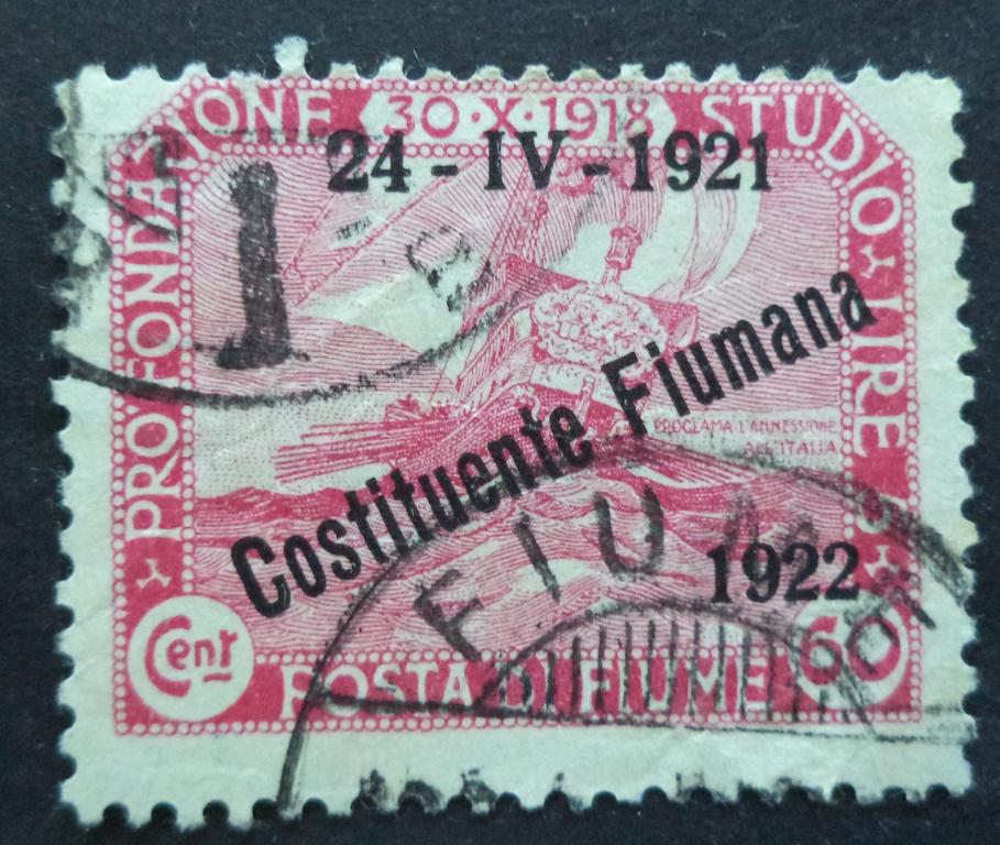 Фиуме 1922 г.    60с.   гаш.   Л.44