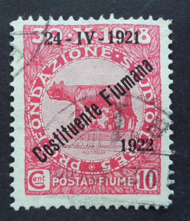 Фиуме 1922 г.    10с.   гаш.   Л.44