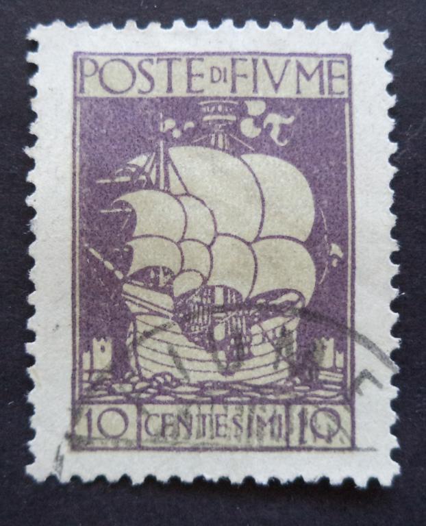 Фиуме 1923 г.    10с.   гаш.   Л.44
