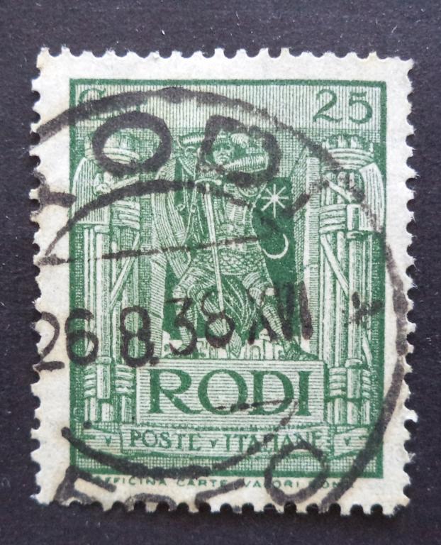 Родос Итальянский  1929 г.   25с.  гаш.   Л.44