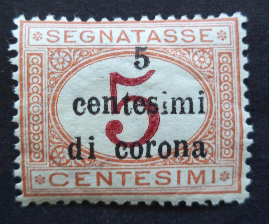 Венеция Далмация Трентино  1919 г.  доплата  5с.  *   Л.44