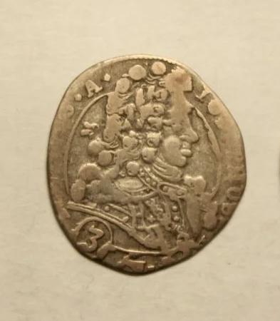 АВСТРИЯ БОГЕМИЯ 3 КРЕЙЦЕРА 1710 года. ИМПЕРАТОР ЛЕОПОЛЬД. СЕРЕБРО. РЕДКИЙ! ОРИГИНАЛ