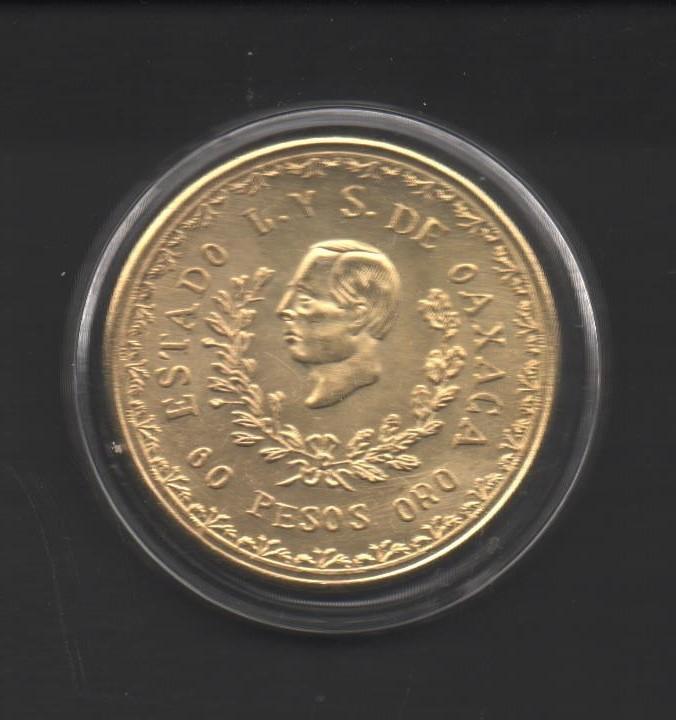 Копия золотой монеты Мексики