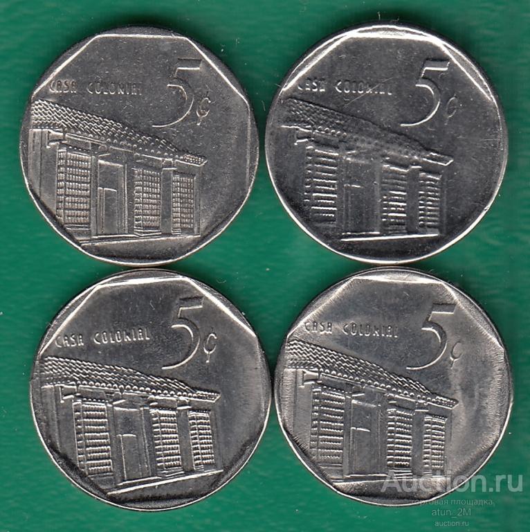 Куба. 5 сентаво. 2000 - 2017 гг. 4 монеты