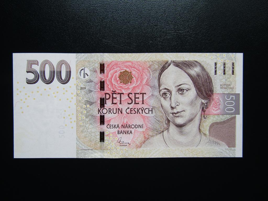 Чехия - 500 крон 2009г.  UNC. Префикс G.