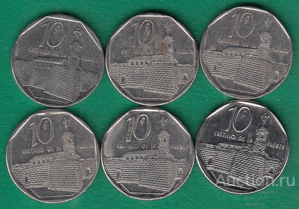 Куба. 10 сентаво. 1994 - 2013 гг. 6 монет
