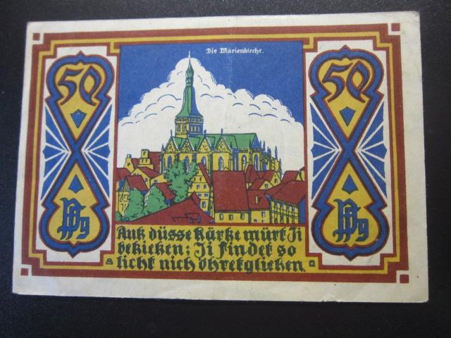 ГЕРМАНИЯ НОТГЕЛЬД    50    ПФЕННИГОВ       OSNABRUCK