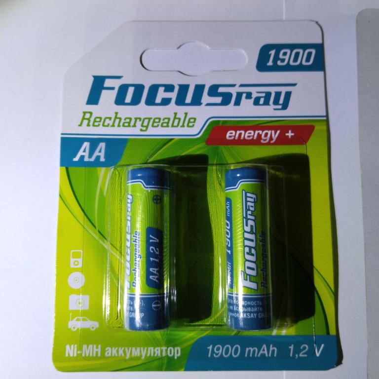 Аккумулятор FocuSray Rechargeable AA 1900 mAh Ni-MN.