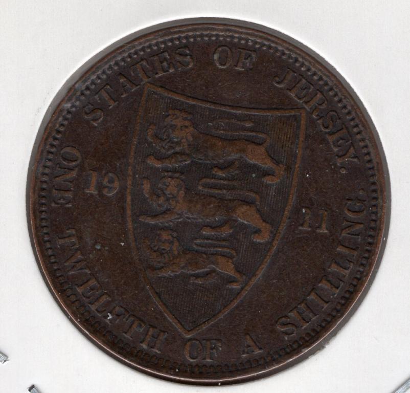 1/12 шиллинга - Джерси - 1911 - KM#12