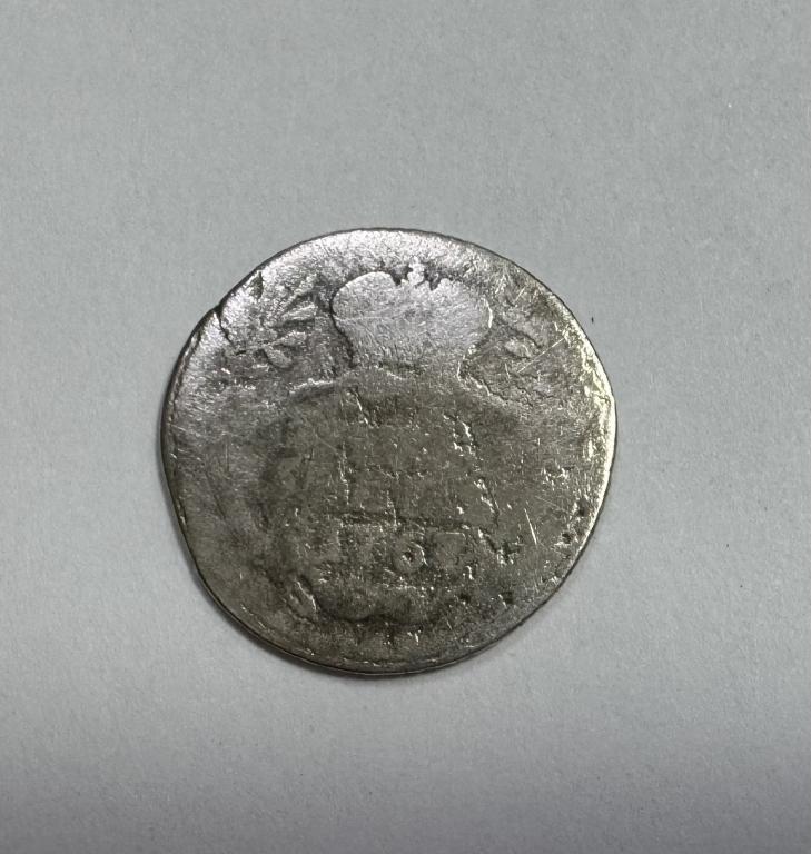 Гривенник 1767 ММД Екатерина II СЕРЕБРО