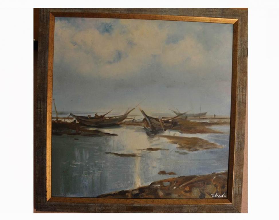 Морской пейзаж, холст, масло