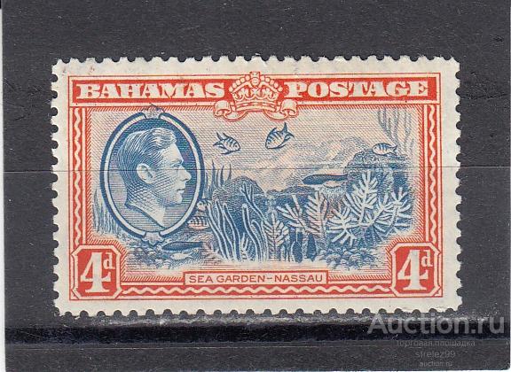 BAHAMAS БАГАМСКИЕ ОСТРОВА   Зоосадд в Нассау  № 113  1938   Сост* Наклейка!