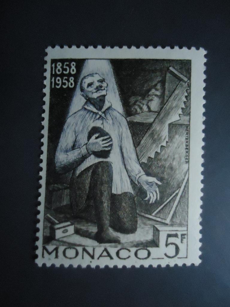 1958 г.  Монако   след наклейки.