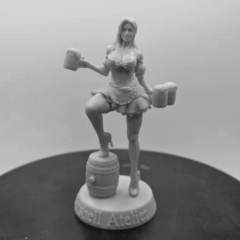 Фигурка 1:24 №132 девушка пивная Бавария диорама моделирование смола