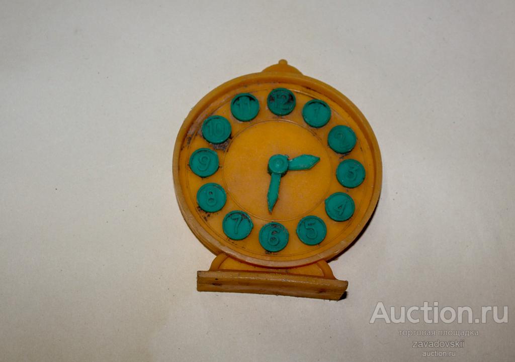 Игрушка. Часы Будильник детские СССР. Пластмасса