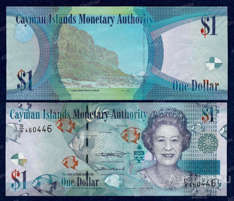 Каймановы острова 1 доллар 2018 год ПРЕСС (серия D/9) UNC Кайманы