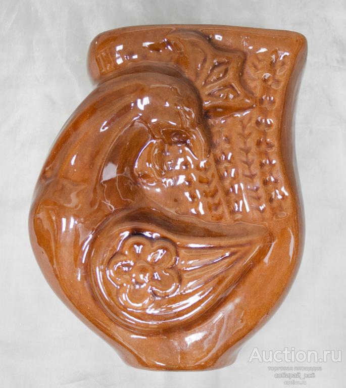 Кашпо для цветов Птица, керамика, размер 17х14,5 см (105)