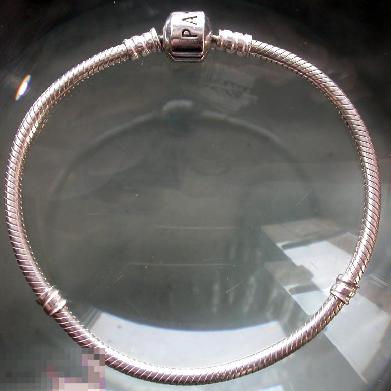 Фирменный серебряный браслет "PANDORA". ALE S925. 14.6 гр. 19 см.