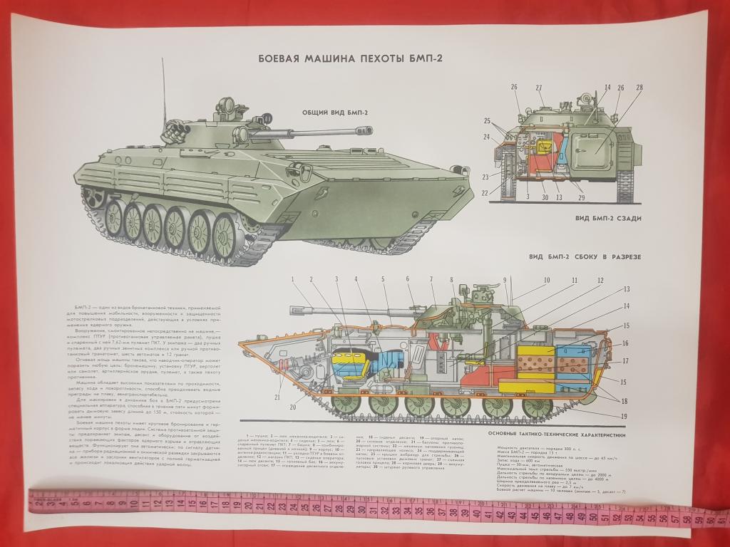 БМП-2 размер 58смХ44см плакат