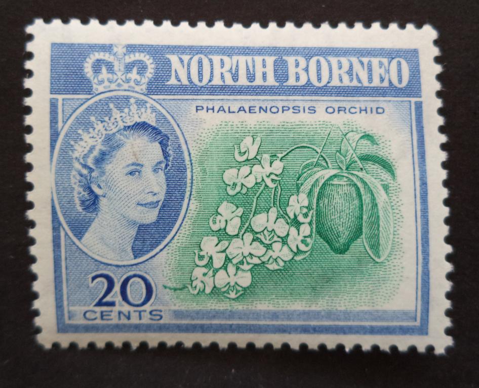 Северное Борнео 1961 г.  20с.  цветок  *   Л.47