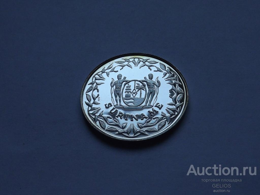 Суринам 100 гульденов 1992 Серебро 999 Олимпиада Барселона Велоспорт Экзотика! Отличное! СОСТОЯНИЕ!!