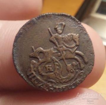 Полушка 1786 КМ , отличная R2