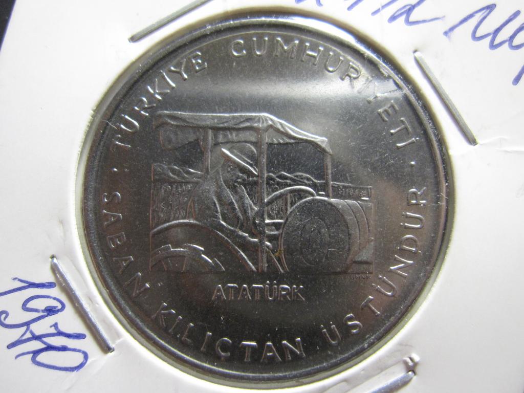 ТУРЦИЯ 2 1/2 лиры 1970 ФАО UNC!