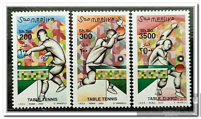 Сомали 2000 год № 836/38 " Настольный теннис " MNH**
