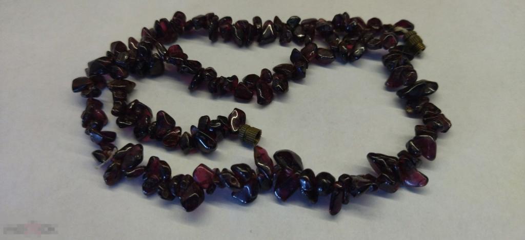 БУСЫ НАТУРАЛЬНЫЙ ГРАНАТ. ВИНТАЖ 42 см