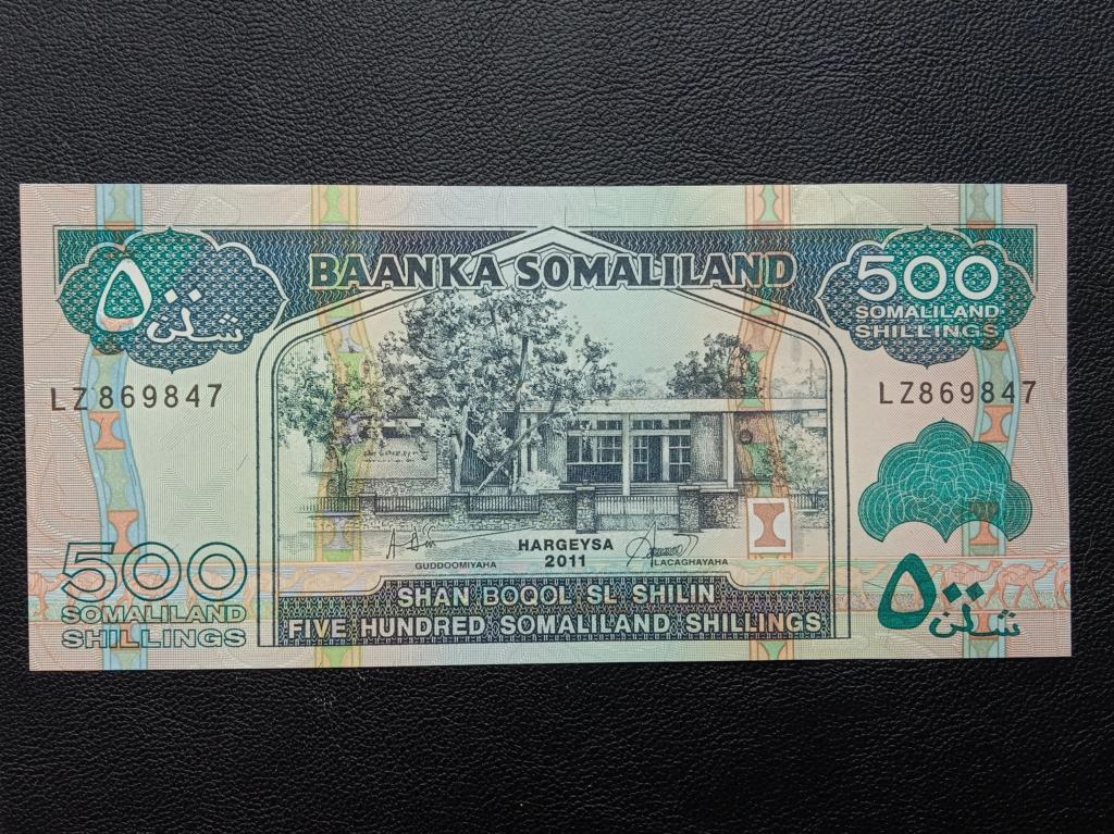 Сомалиленд 500 шиллингов 2011г.   UNC    Р.6h