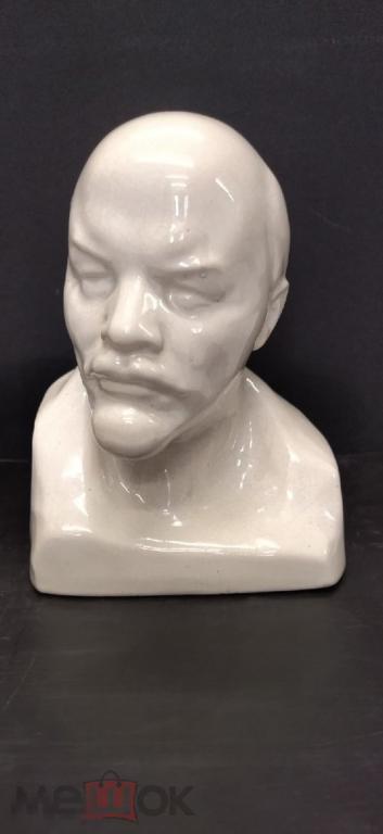 РЕДКИЙ БЮСТ В.И. ЛЕНИН ФАЯНС 1950-е гг