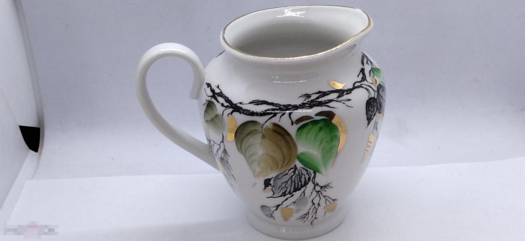 МОЛОЧНИК. БЕРЁЗКА ФАРФОР. ЛФЗ.СССР