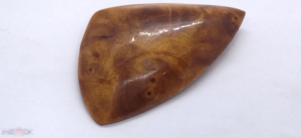 ВИНТАЖНАЯ БРОШЬ ИЗ КАРЕЛЬСКОЙ БЕРЁЗЫ. ДЕРЕВО КАП.. СССР 1970-е гг